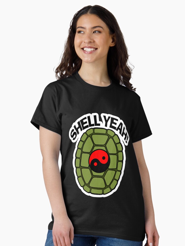 Thumbnail 1 of 7, Classic T-Shirt, Shell Yeah Red Sticker designed and sold by cybercat.