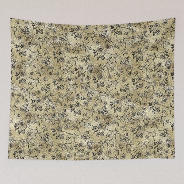 Item preview, Vintage Honey Bees Patterns designed and sold by Saraartwork.
