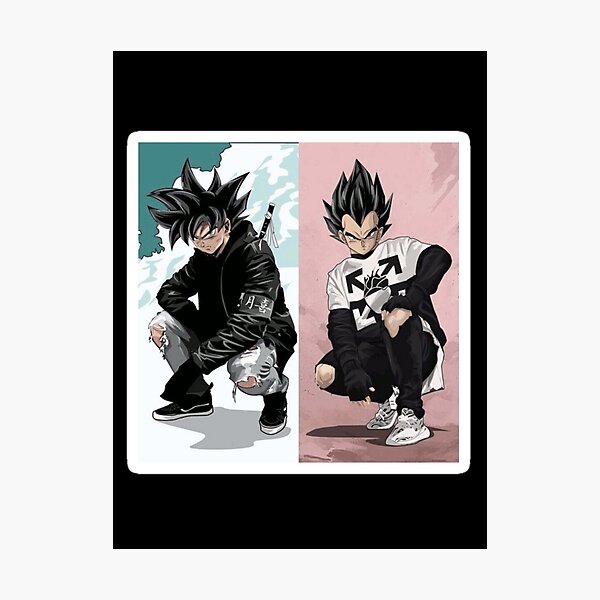 Goku Ultra Insinct 'Drip' Poster | Framed Art | Hip Hop Swag | DBZ | NEW |  USA