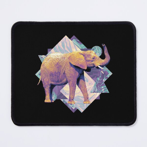 Item preview, Vintage Elephant On Geometric Shapes designed and sold by solimangomaa.