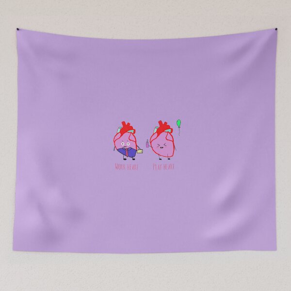 Item preview, Work heart, play heart designed and sold by Tamm-art.