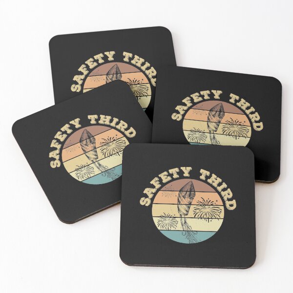Item preview, Safety Third Fireworks Certified Pyrotechnician Retro designed and sold by StrongShirts.