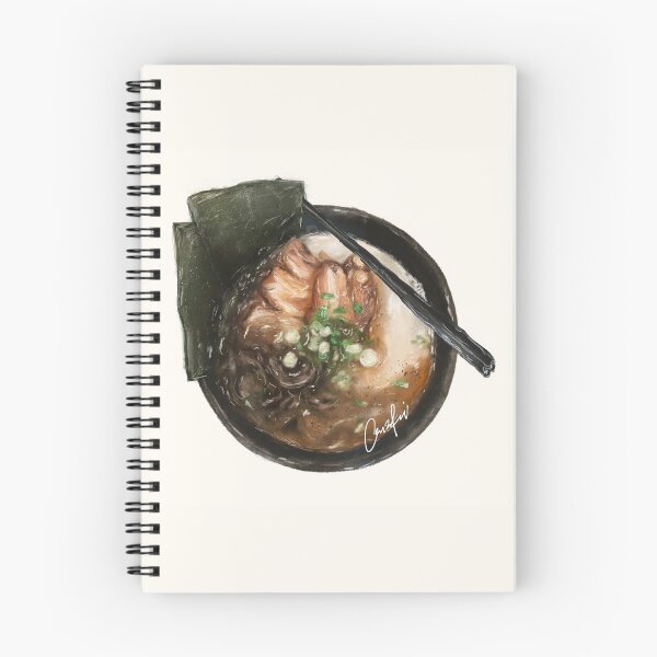 Item preview, Japanese Ramen Bowl, Digital Food Illustration Print designed and sold by foldedflies.