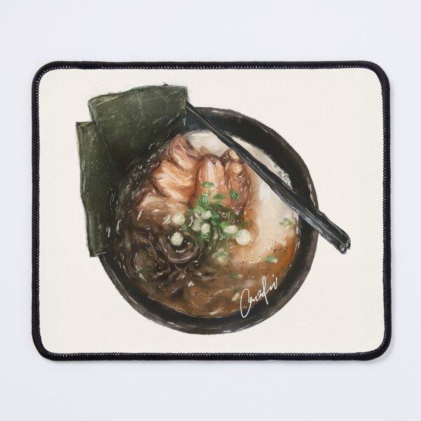 Item preview, Japanese Ramen Bowl, Digital Food Illustration Print designed and sold by foldedflies.