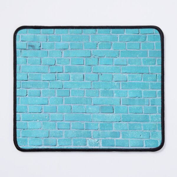Item preview, Turquoise Blue Brick Wall designed and sold by cgroenewald.