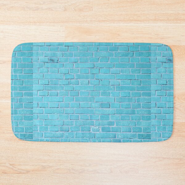 Item preview, Turquoise Blue Brick Wall designed and sold by cgroenewald.