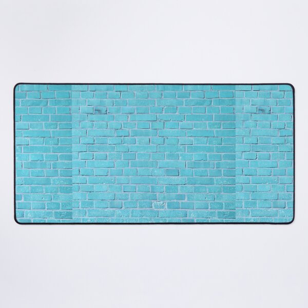 Item preview, Turquoise Blue Brick Wall designed and sold by cgroenewald.