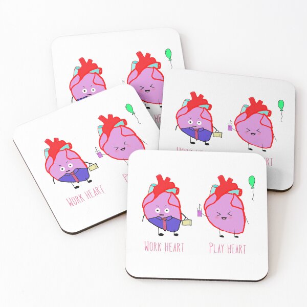 Item preview, Work heart, play heart designed and sold by Tamm-art.