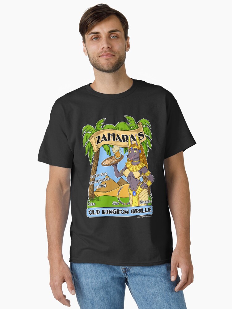 Thumbnail 2 of 7, Classic T-Shirt, Zahara's Old Kingdom Grille Restaurant Parody designed and sold by cybercat.