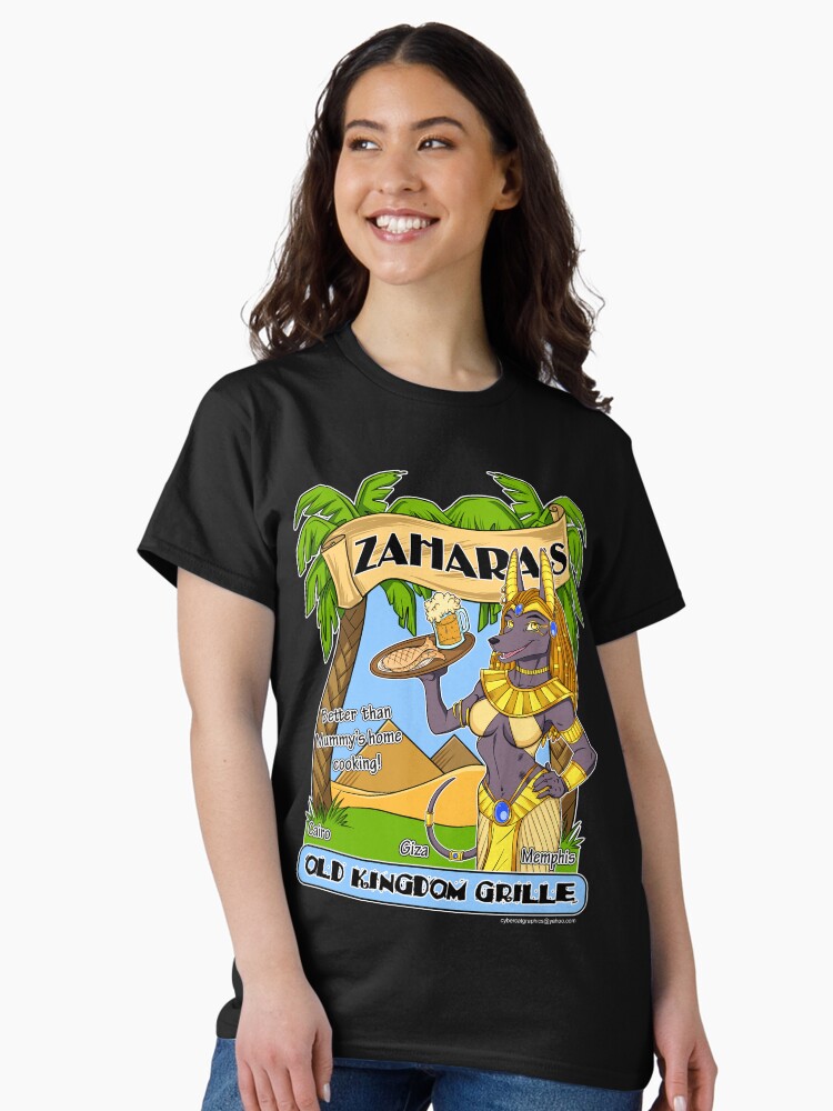 Thumbnail 1 of 7, Classic T-Shirt, Zahara's Old Kingdom Grille Restaurant Parody designed and sold by cybercat.