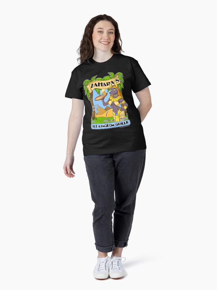 Thumbnail 4 of 7, Classic T-Shirt, Zahara's Old Kingdom Grille Restaurant Parody designed and sold by cybercat.