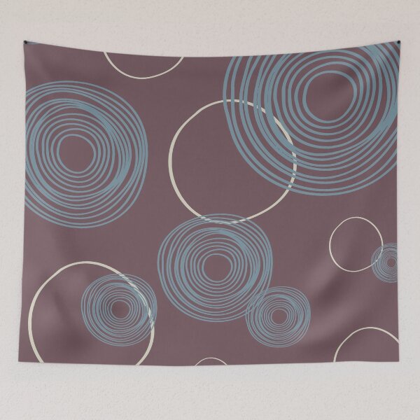Item preview, Flytende, Abstract Round Floating Pattern on Maroon designed and sold by BesanoStyle.