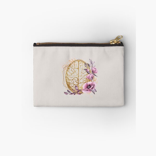Item preview, Vintage Brain Anatomy with polygon frame with flowers designed and sold by Lawandmedical.