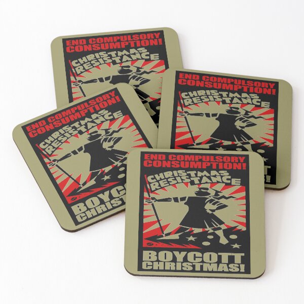 Item preview, Reject Wasteful Consumption Boycott Christmas designed and sold by taiche.