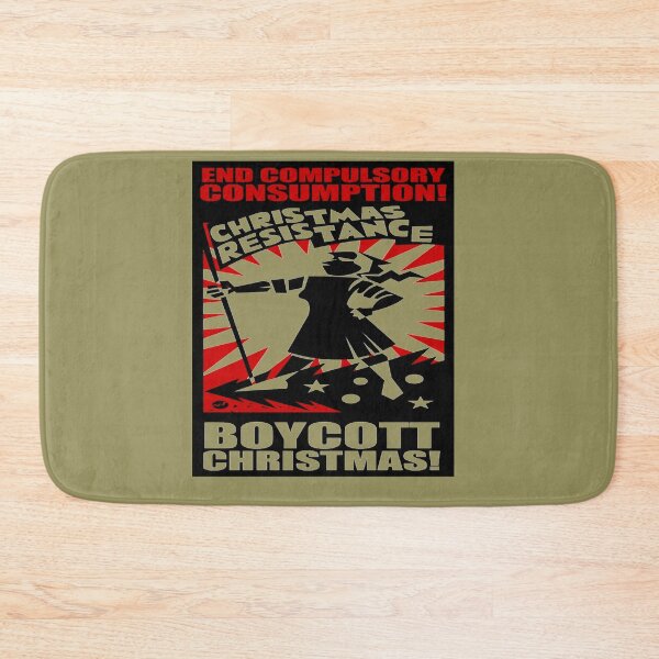 Item preview, Reject Wasteful Consumption Boycott Christmas designed and sold by taiche.