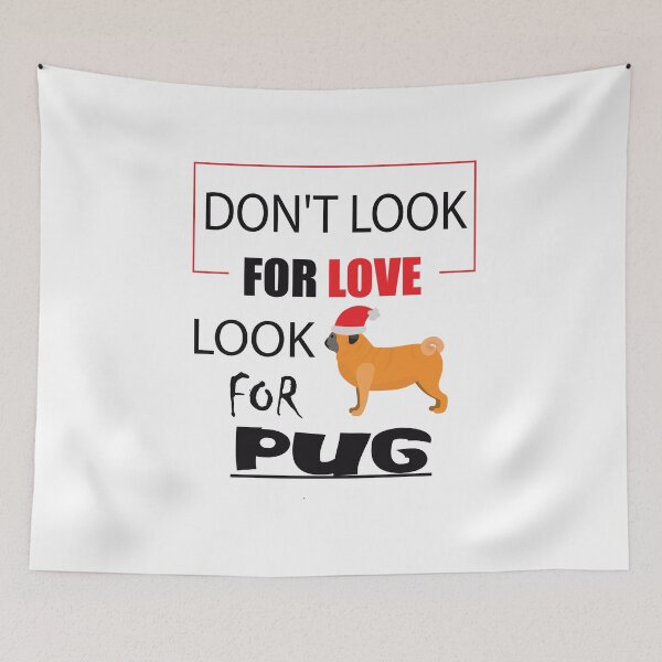Item preview, My Dog PUG is My Valentine 2022  designed and sold by MORADRIF.