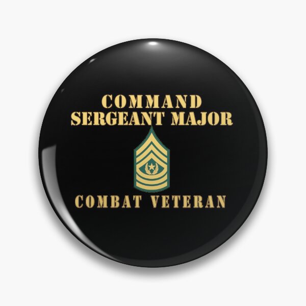 Item preview, Army - Command Sergeant Major - Combat Veteran - Line designed and sold by Military Insignia Products.