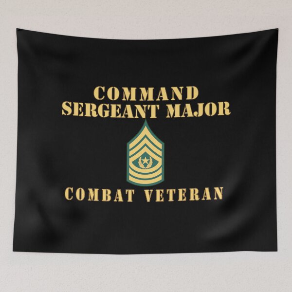 Item preview, Army - Command Sergeant Major - Combat Veteran - Line designed and sold by Military Insignia Products.