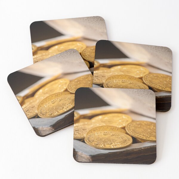 Item preview, gold coins in a treasure box designed and sold by Stefan Rotter.