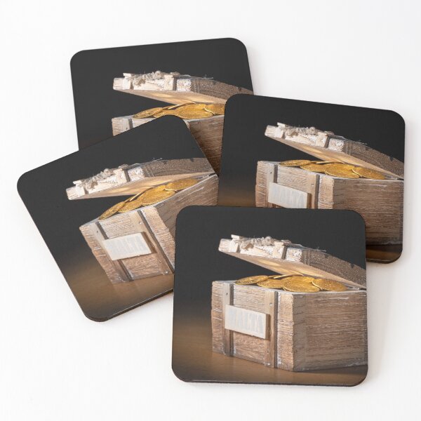 Item preview, gold coins in a treasure box designed and sold by Stefan Rotter.