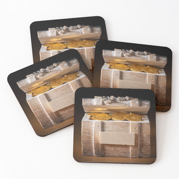 Item preview, gold coins in a treasure box designed and sold by Stefan Rotter.