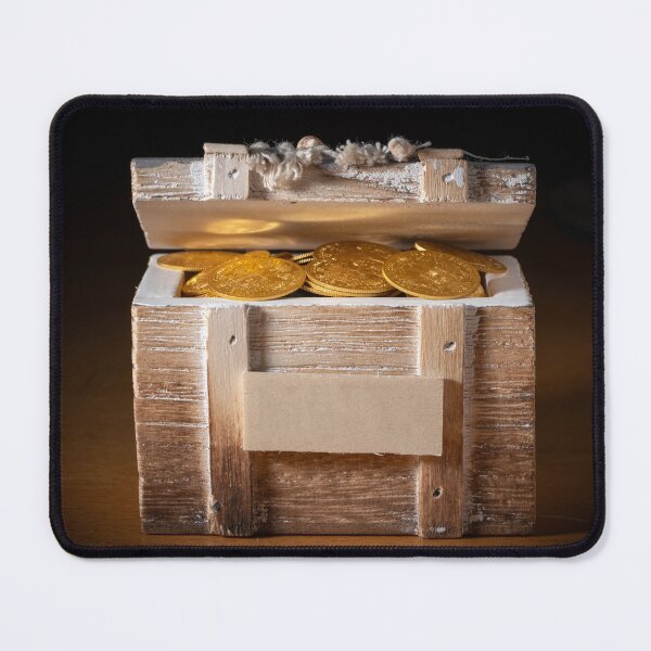 Item preview, gold coins in a treasure box designed and sold by Stefan Rotter.