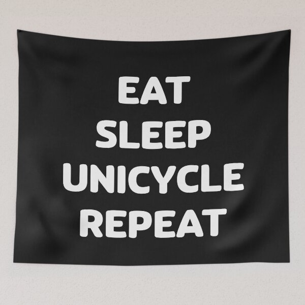 Item preview, Eat sleep unicycle repeat 2.0 designed and sold by Anna Prendergast.