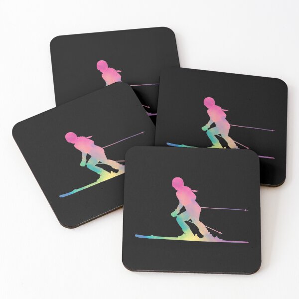 Item preview, Skiing Colorfull - Cute Ski ladies designed and sold by print hasan.
