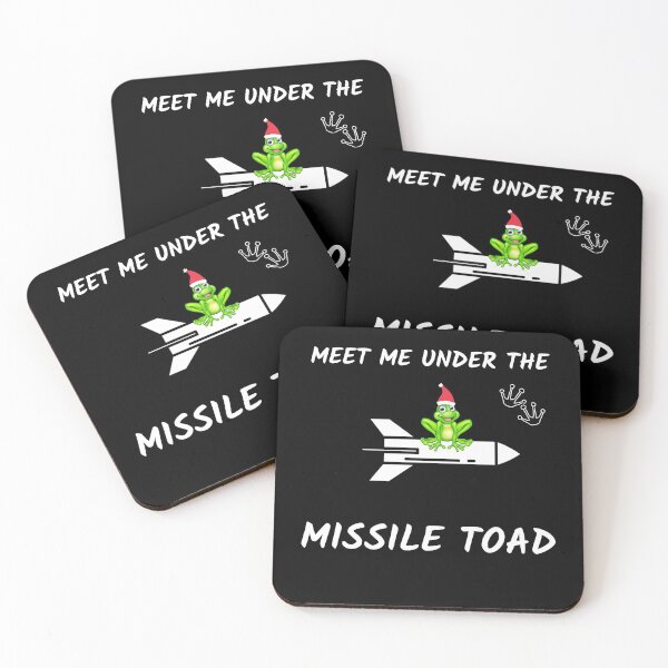 Item preview, Funny Meet Me Under The Missile Toad Christmas Frog Santa Hat Rocket designed and sold by sichaz.