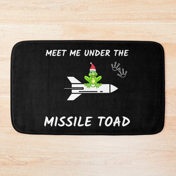 Item preview, Funny Meet Me Under The Missile Toad Christmas Frog Santa Hat Rocket designed and sold by sichaz.
