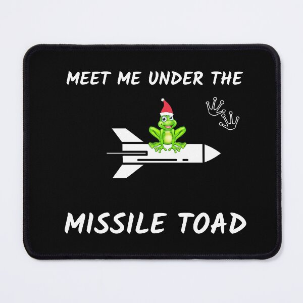 Item preview, Funny Meet Me Under The Missile Toad Christmas Frog Santa Hat Rocket designed and sold by sichaz.