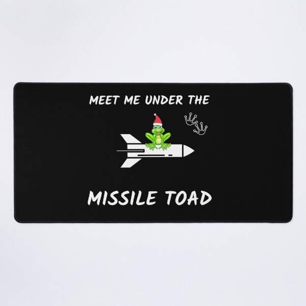 Item preview, Funny Meet Me Under The Missile Toad Christmas Frog Santa Hat Rocket designed and sold by sichaz.