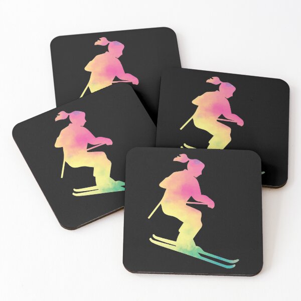 Item preview, Skiing Colorfull - Cute Ski Lover ladies designed and sold by print hasan.
