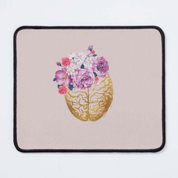 Item preview, Vintage Brain Anatomy with flowers designed and sold by Lawandmedical.