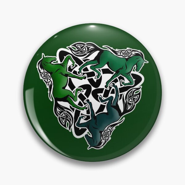 Aperçu de l'œuvre Triquetra. Chevaux verts. créée et vendue par yulia-rb.