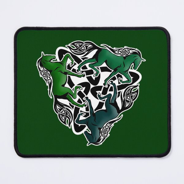 Item preview, Triquetra. Green Horses. designed and sold by yulia-rb.