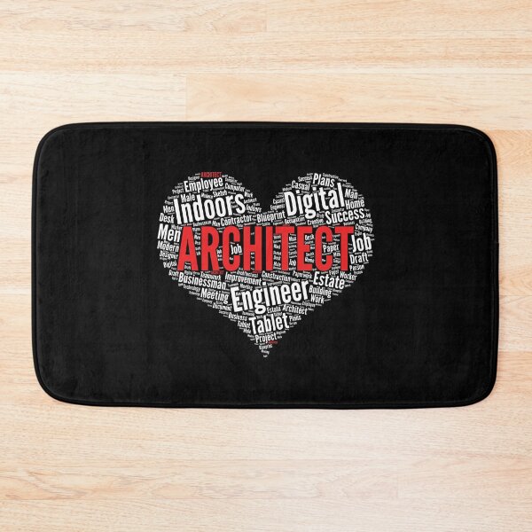 Item preview, Architect Heart Shape Word Cloud Design for architects product designed and sold by theodoros20.