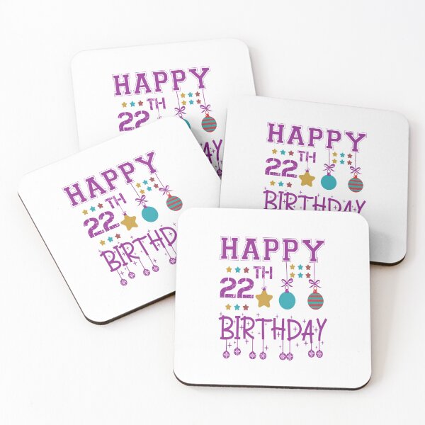Item preview, Happy 22th birthday designed and sold by Designhub14.