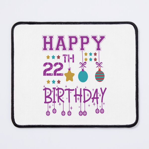 Item preview, Happy 22th birthday designed and sold by Designhub14.