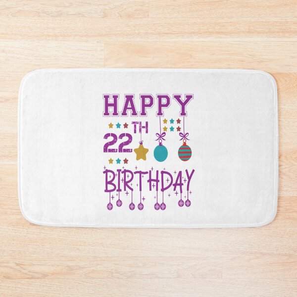 Item preview, Happy 22th birthday designed and sold by Designhub14.