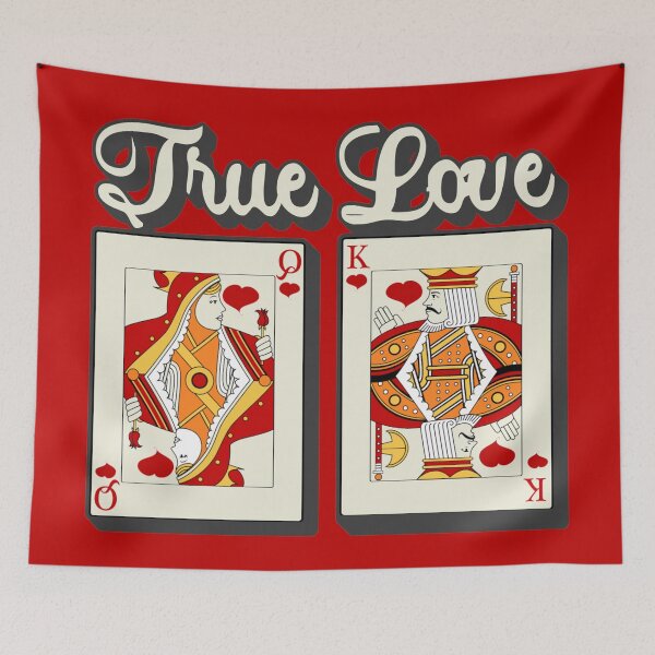 Item preview, True Love King And Queen Heart Playing Cards, Lovely Valentines Day Design designed and sold by TrulyEpoque.