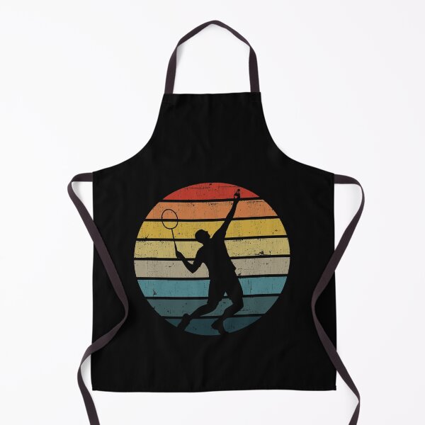 Item preview, Badminton Silhouette On A Distressed Retro Sunset graphic designed and sold by theodoros20.