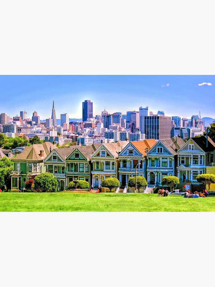 San Francisco Painted Ladies Greeting Card for Sale by Christopher Arndt