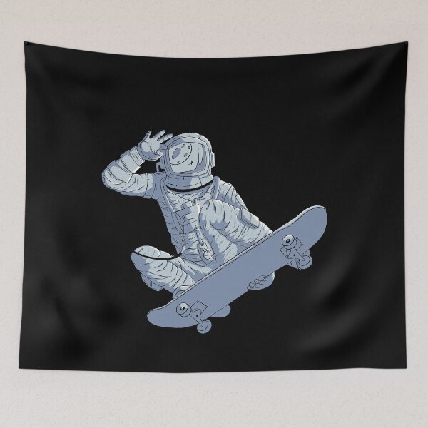 Item preview, Astronaut Skateboard Skater Gift design designed and sold by theodoros20.