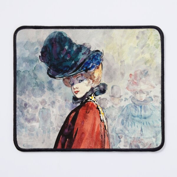 Item preview, Elegant woman in red cape designed and sold by Valifer.