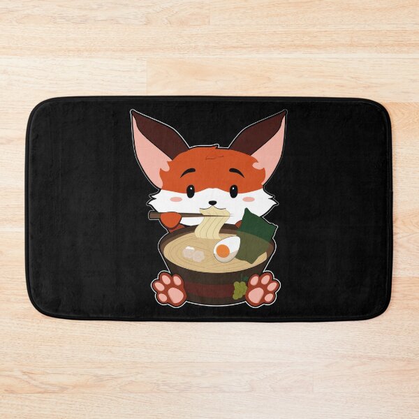 Item preview, Anime Cute Fox Japanese Ramen Noodles Kawaii Gift print designed and sold by theodoros20.