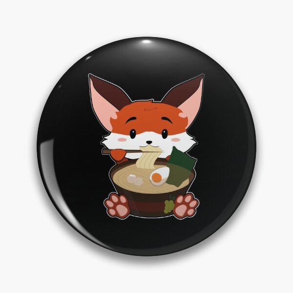 Item preview, Anime Cute Fox Japanese Ramen Noodles Kawaii Gift print designed and sold by theodoros20.