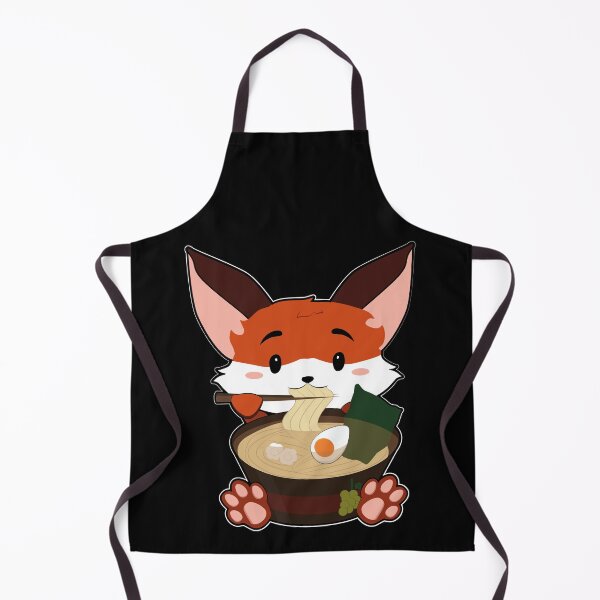 Item preview, Anime Cute Fox Japanese Ramen Noodles Kawaii Gift print designed and sold by theodoros20.
