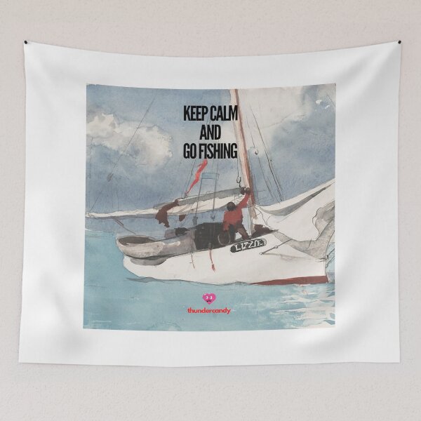 Item preview, Keep Calm And Go Fishing designed and sold by thundercandy.