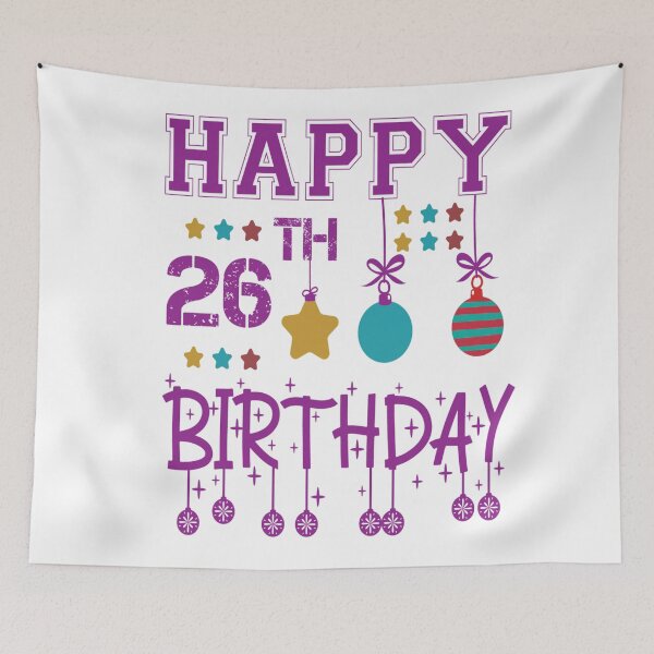 Item preview, Happy 26th birthday designed and sold by Designhub14.